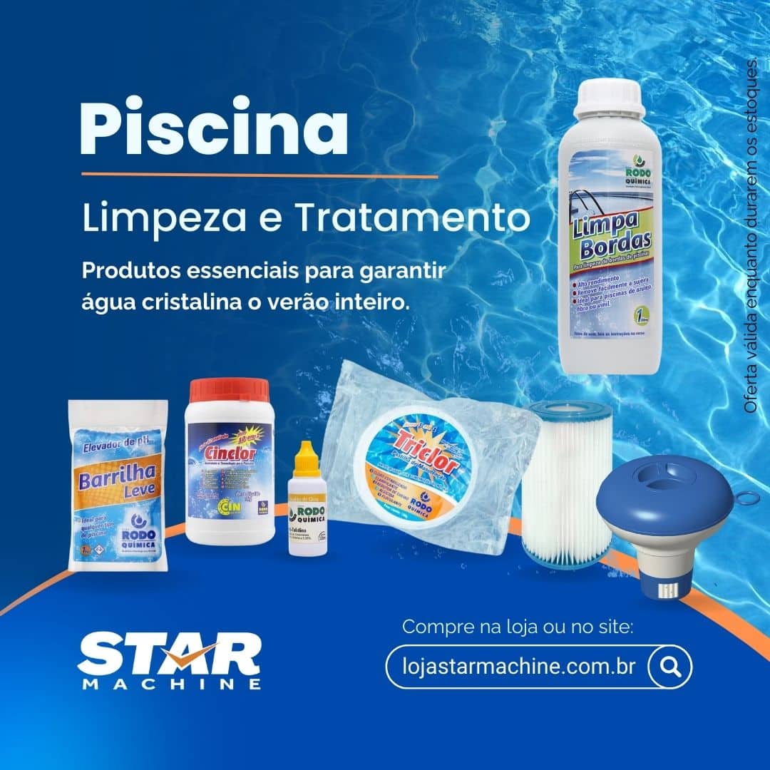 Tudo para a Limpeza da Sua Piscina na Star Machine!